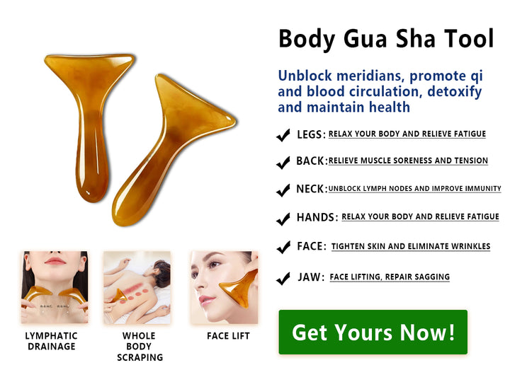 Gua Sha Scraping Tool for Neck, Back & Face Massage