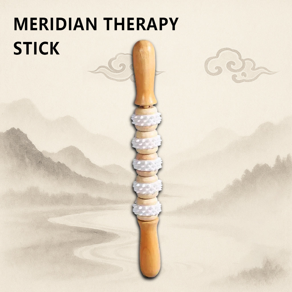 Wood Body Massage Stick | Handheld Meridian Tool