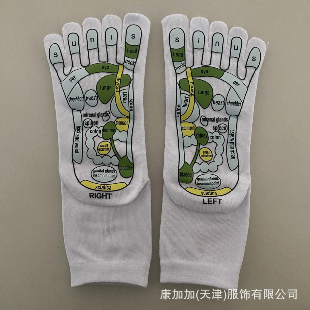 Acupressure Socks & Gloves Set | Reflexology Map