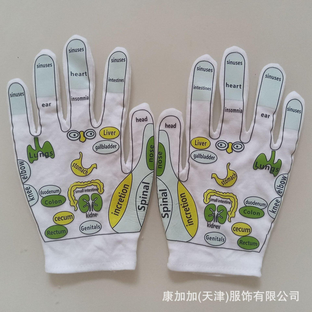 Acupressure Socks & Gloves Set | Reflexology Map