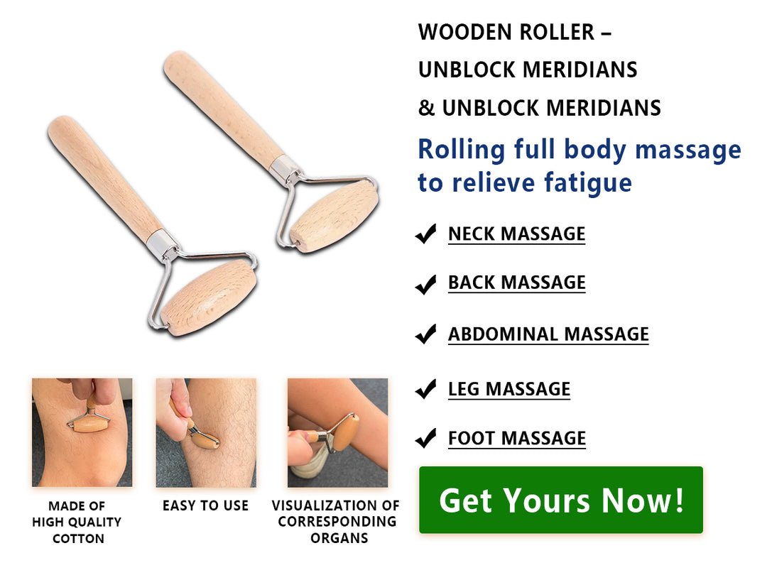 Wood Roller Massager | Portable Meridian Tool