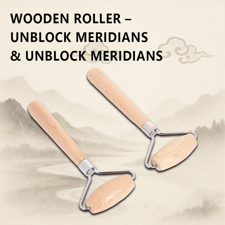 Wood Roller Massager | Portable Meridian Tool