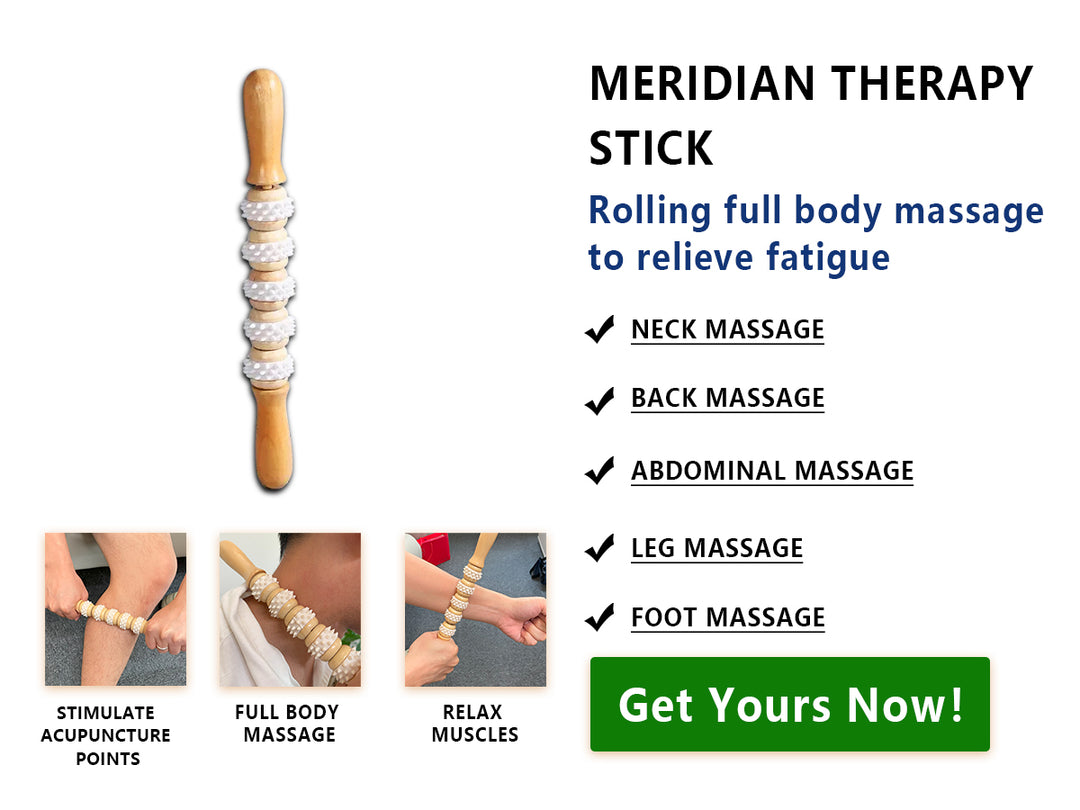 Wood Body Massage Stick | Handheld Meridian Tool